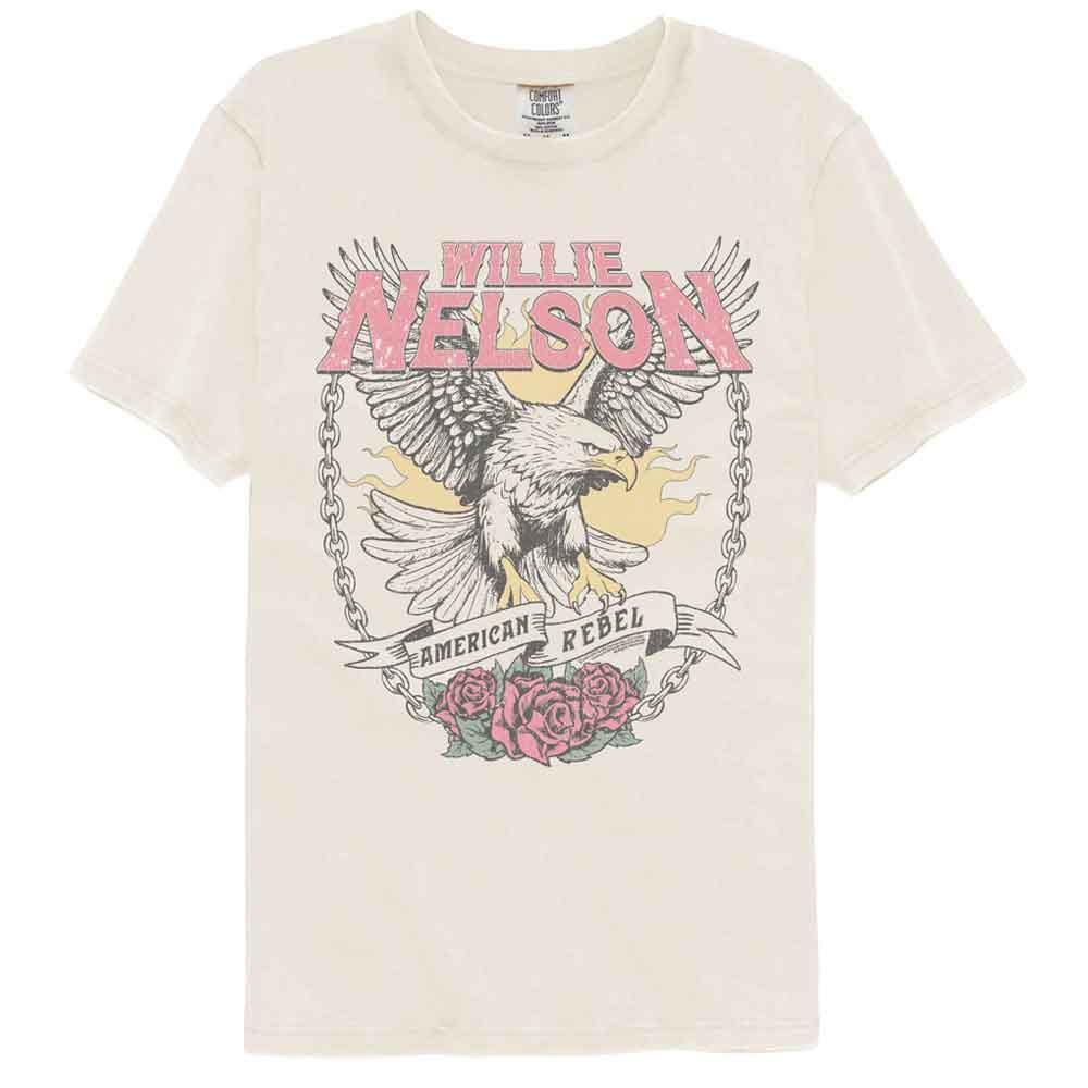 Willie Nelson Eagle American Rebel Ivory T Shirt